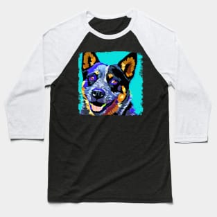 Australian Cattle Dog Pop Art - Dog Lover Gifts Baseball T-Shirt
